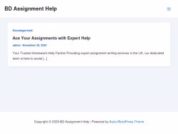 Bdassignmensthelp