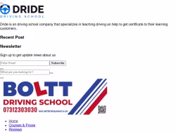 Bolttdrivingschool