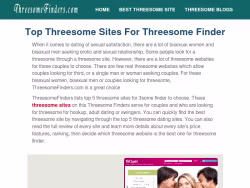 Threesomefinders