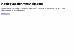 Theologyassignmenthelp