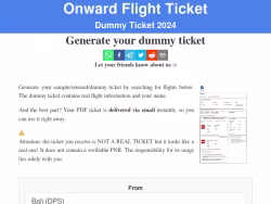 Onwardflightticket