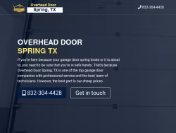Overheaddoorspringtx