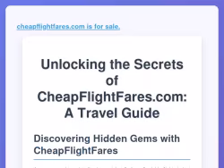 Cheapflightfares