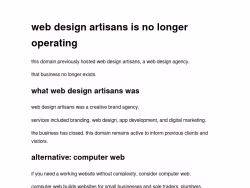 Webdesignartisans