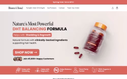 Bloom & Bond: Natural DHT Blocker for Hair Loss & Regrowth