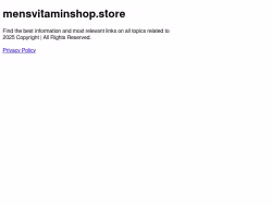 Mensvitaminshop