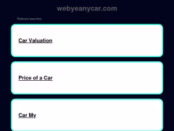 Webyeanycar