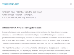 Yogaonhigh