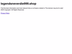 Legendsneverdie999