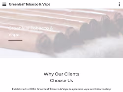 Greenleaftobaccovape-booneia logo