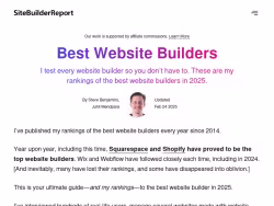 Sitebuilderreport