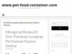 Pet-food-container