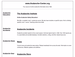 Avalanche-center