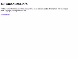 Bulkaccounts