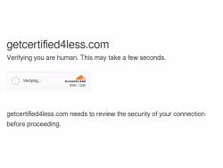 Getcertified4less