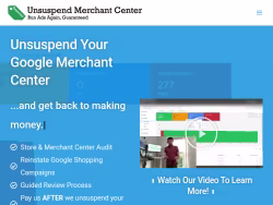 Unsuspendmerchantcenter