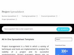 Projectspreadsheet
