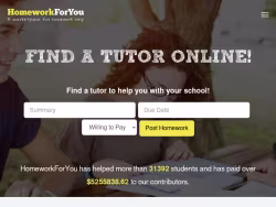 Homeworkforyou