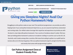 Pythonhomeworkhelp