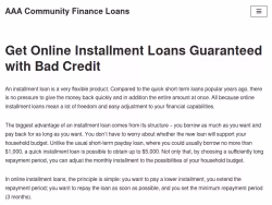 Aaacommunityfinance