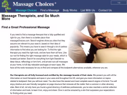 Massagechoices