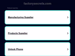 Factorysecrets