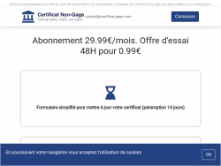 Certificat-gage