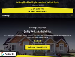 Roofingcontractorclaytonnc