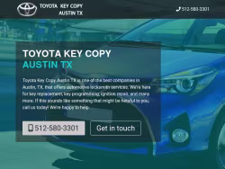 Toyotakeycopyaustin
