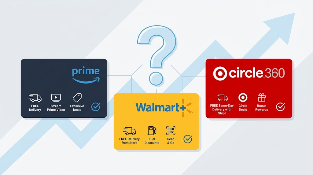 Amazon Prime vs Walmart+ vs Target Circle 360 2026: Which Membership Is Worth It?