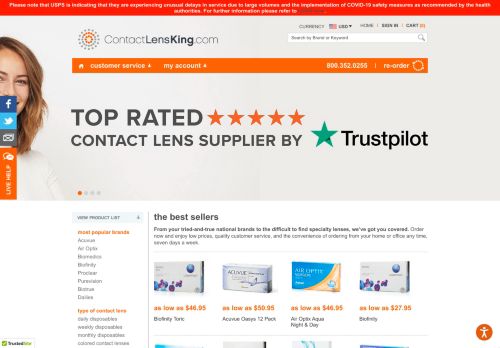 Contactlensking