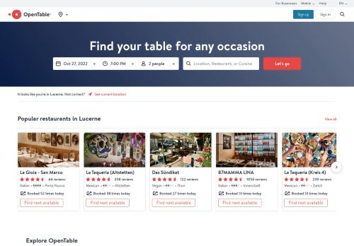 Opentable