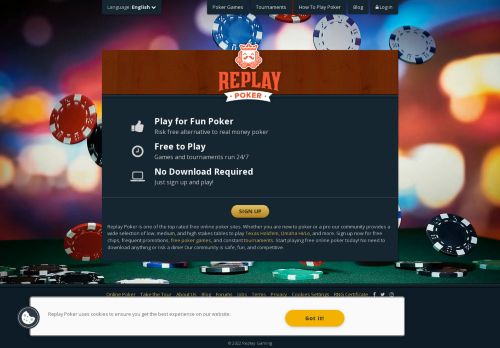 Replaypoker logo